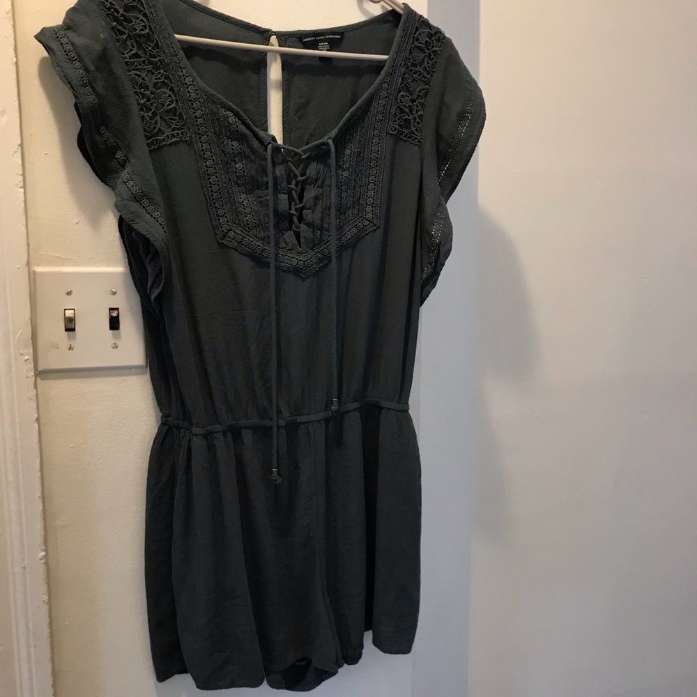 American eagle bohemian chic dark blue romper